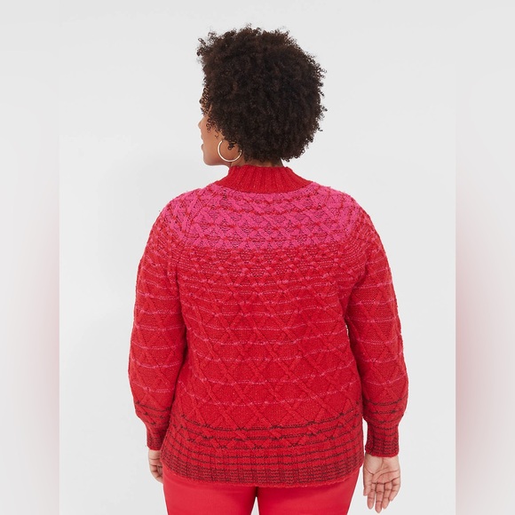 Lane Bryant Mock-Neck Cable Sweater NWT - Picture 2 of 6